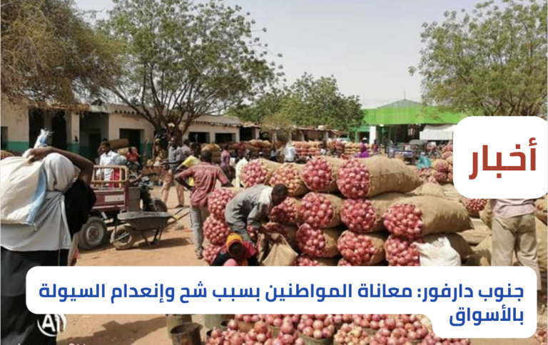 أسعار السلع تشتعل في دارفور: الحرب والخريف يعمقان الأزمة المعيشية