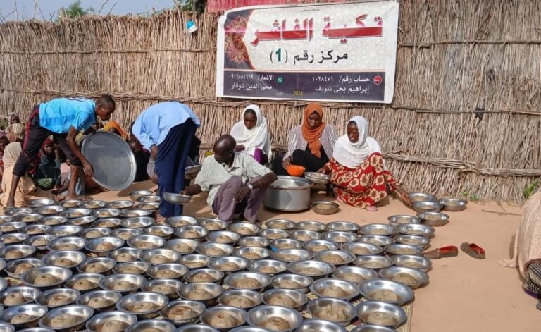 تكية الفاشر: (حساب التكية - فيسبوك)- تصوير محى الدين شوقار