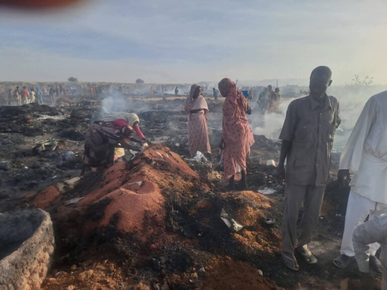 حريق طويلة شمال دارفور: ضحايا، مصابون، ودمار واسع طال نحو ميئات المنازل